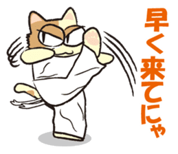 capoeira cat "chaco" sticker #1970734