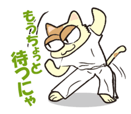 capoeira cat "chaco" sticker #1970736