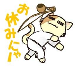capoeira cat "chaco" sticker #1970740