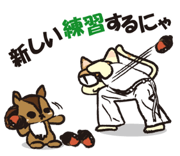 capoeira cat "chaco" sticker #1970742