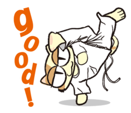 capoeira cat "chaco" sticker #1970751