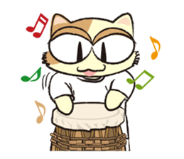 capoeira cat "chaco" sticker #1970756