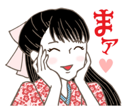 Raven Hair Kimono Girls sticker #1971446