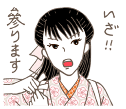 Raven Hair Kimono Girls sticker #1971461