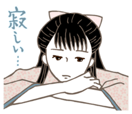 Raven Hair Kimono Girls sticker #1971463