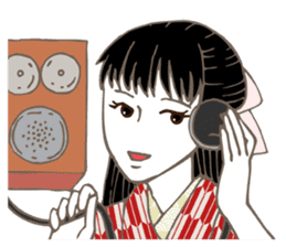 Raven Hair Kimono Girls sticker #1971464