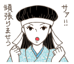 Raven Hair Kimono Girls sticker #1971465
