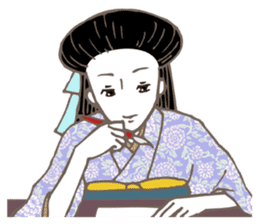 Raven Hair Kimono Girls sticker #1971468