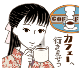 Raven Hair Kimono Girls sticker #1971472