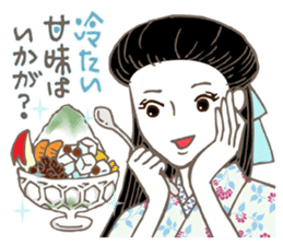 Raven Hair Kimono Girls sticker #1971474