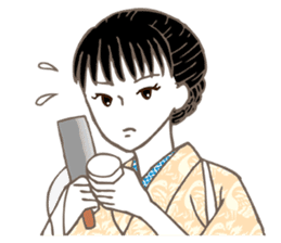 Raven Hair Kimono Girls sticker #1971477