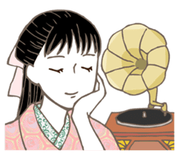 Raven Hair Kimono Girls sticker #1971478