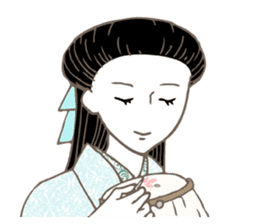 Raven Hair Kimono Girls sticker #1971480