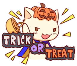 Meow mew world in Halloween sticker #1971605