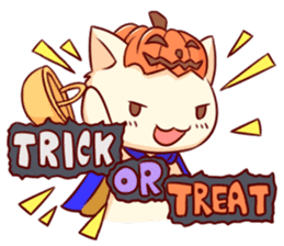 Meow mew world in Halloween sticker #1971605