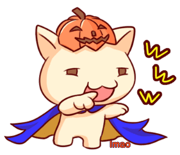 Meow mew world in Halloween sticker #1971606