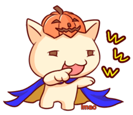 Meow mew world in Halloween sticker #1971606