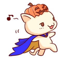 Meow mew world in Halloween sticker #1971607