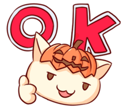 Meow mew world in Halloween sticker #1971611