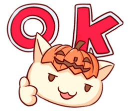 Meow mew world in Halloween sticker #1971611