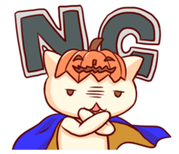 Meow mew world in Halloween sticker #1971612