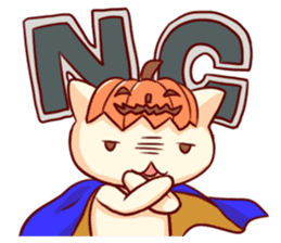 Meow mew world in Halloween sticker #1971612