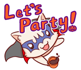 Meow mew world in Halloween sticker #1971613