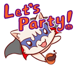 Meow mew world in Halloween sticker #1971613