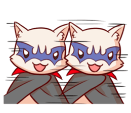 Meow mew world in Halloween sticker #1971618