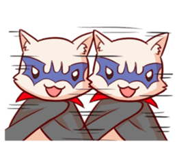 Meow mew world in Halloween sticker #1971618