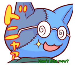 Meow mew world in Halloween sticker #1971639