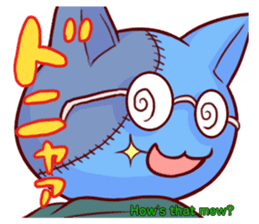 Meow mew world in Halloween sticker #1971639