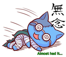 Meow mew world in Halloween sticker #1971641