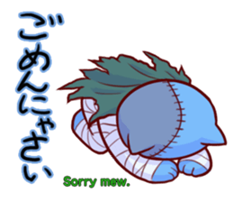 Meow mew world in Halloween sticker #1971644