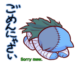 Meow mew world in Halloween sticker #1971644