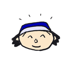 Not bald head. This is short hair man. sticker #1971698