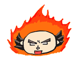 Not bald head. This is short hair man. sticker #1971701