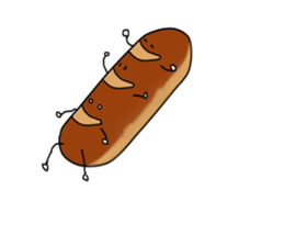 a morning, daytime, and night are bread. sticker #1972075