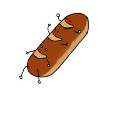 a morning, daytime, and night are bread. sticker #1972075