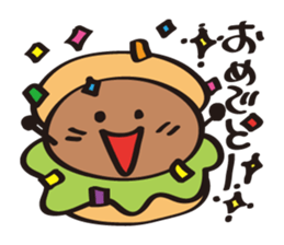 burger kun sticker #1973122