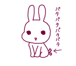 Rabbit irritating sticker #1973287