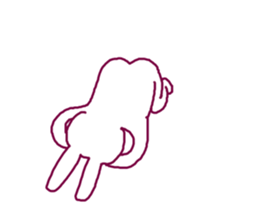 Rabbit irritating sticker #1973299