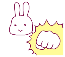 Rabbit irritating sticker #1973301