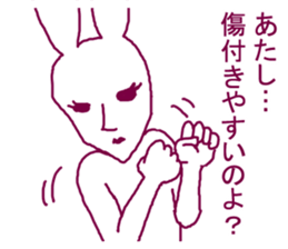Rabbit irritating sticker #1973303
