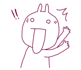 Rabbit irritating sticker #1973313