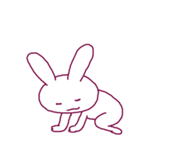 Rabbit irritating sticker #1973319