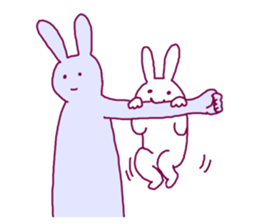 Rabbit irritating sticker #1973324