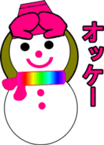 Snow girl sticker #1973980