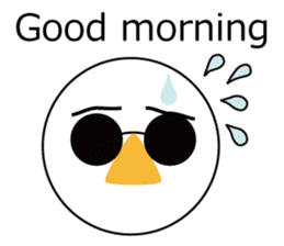 Nose sunglasses might late Work in ENG sticker #1974205