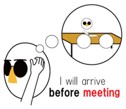 Nose sunglasses might late Work in ENG sticker #1974215